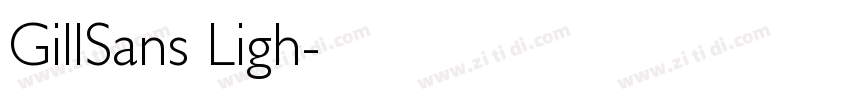 GillSans Ligh字体转换